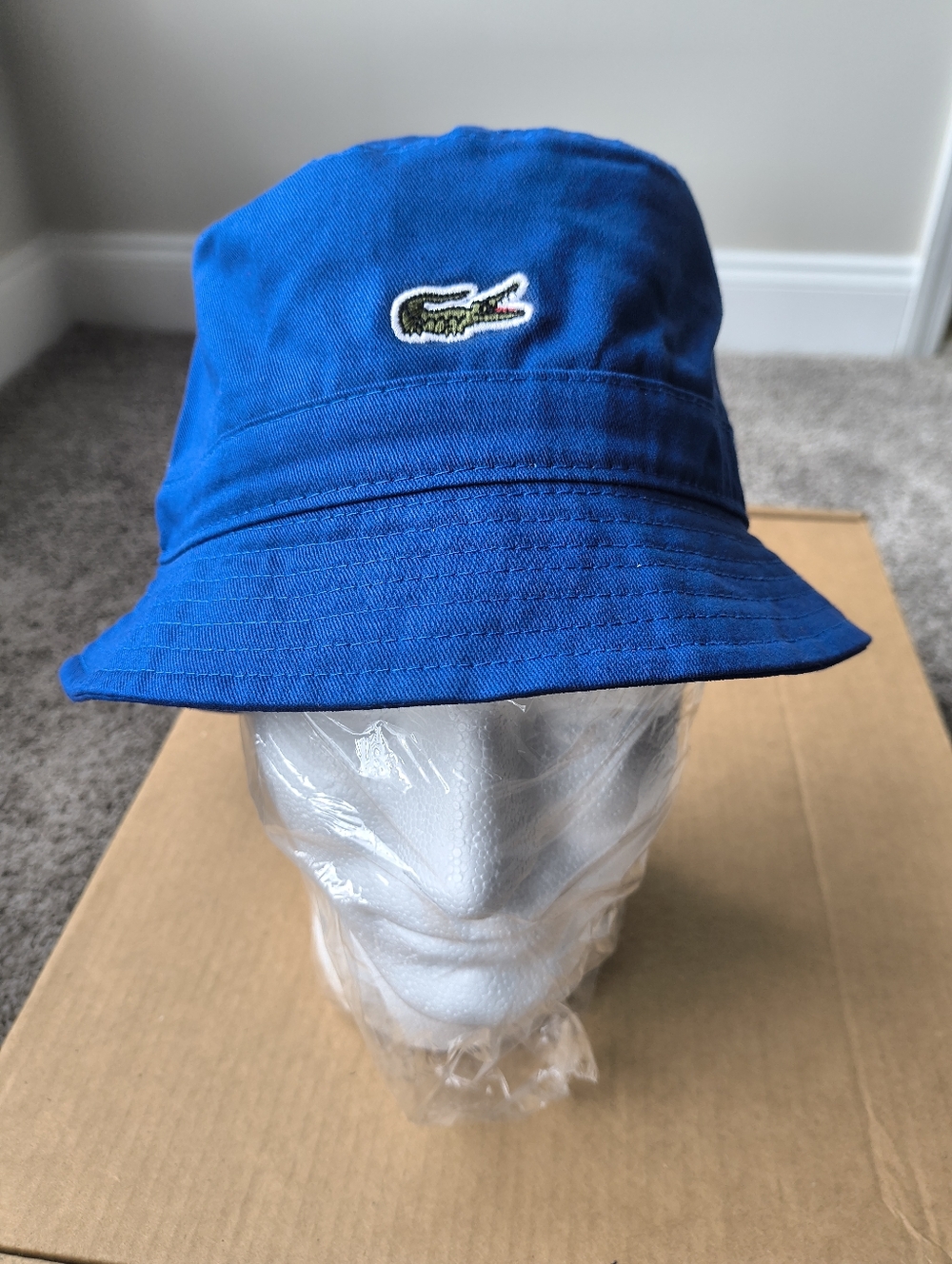 Unisex Lacoste Bucket Hat Sail Blue One Size Fits All